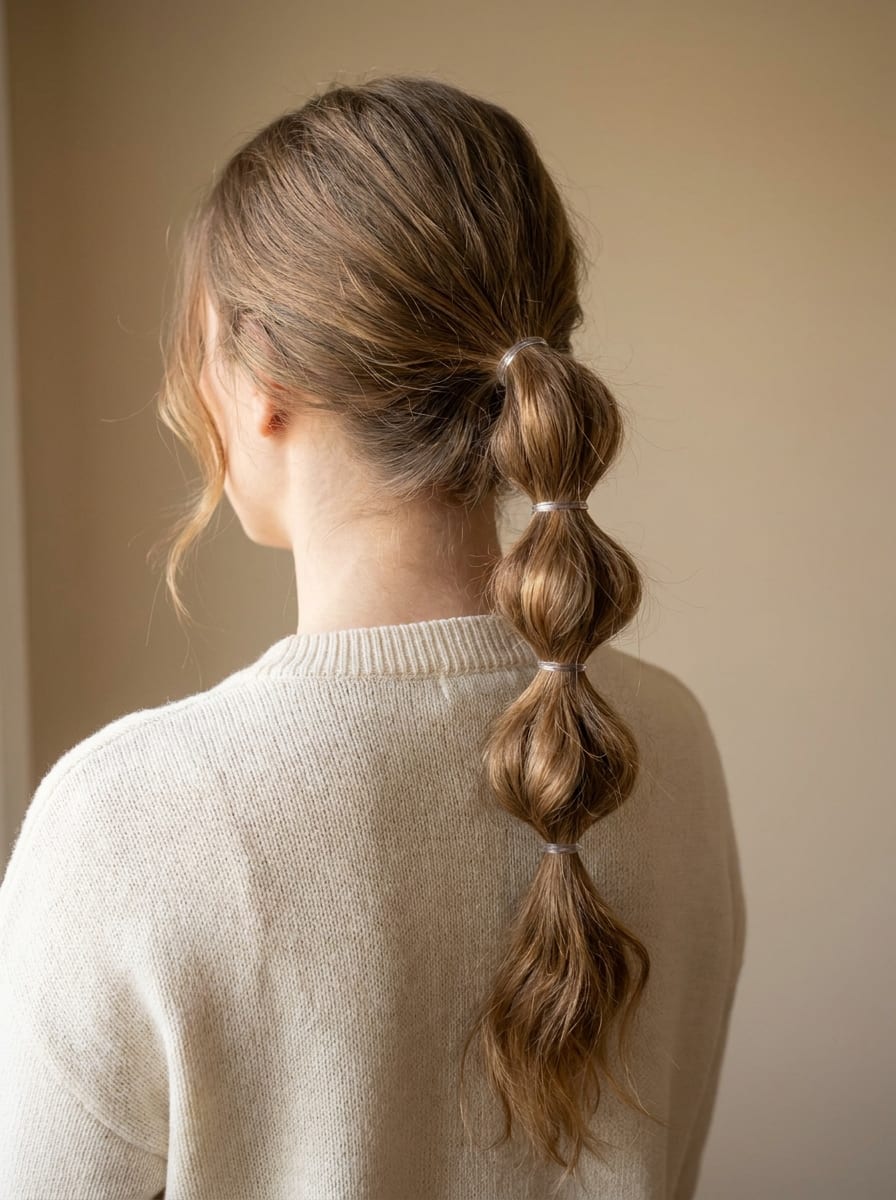 Bubble Ponytail - Pferdeschwanz Frisur